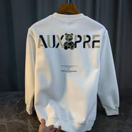 葉余衛衣男士春秋季ins百搭長(cháng)袖T恤修身新款潮流上衣男裝圓領(lǐng)外套 白色 M