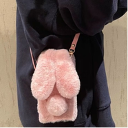 優(yōu)束 適用iqoo15手機殼neo10/9/8立體愛(ài)心7/6毛絨iqoo13/12/11秋冬Z9/z8手環(huán)Z7X掛件5se新款女 毛絨粉兔+皮質(zhì)斜跨(鏡頭無(wú)水鉆框) IQOO Neo9 Spro+