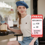 哈吉斯（HAZZYS）女裝25夏PHIZ圓領(lǐng)簡(jiǎn)約短袖T恤ASTSE0CBX51【安心品質(zhì)】