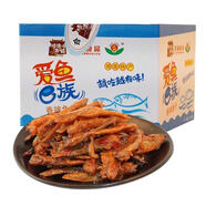 特價促銷愛魚e族湖南特產(chǎn)香辣小魚仔野山椒醬汁即食魚干 愛魚一族 香辣魚仔-藍(lán)色30包新包裝紅色