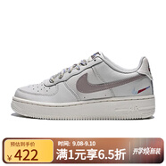 NIKE【滔搏】耐克空軍一號(hào)男大童AIR FORCE1復(fù)刻鞋膠底板鞋鉤子小白鞋 HQ1907-100 35.5