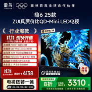 TCL雷鳥 【固定掛架送裝一體】鶴6 25款（PLUS版） 65英寸QD-MiniLED國家補貼電視機65S595C-A