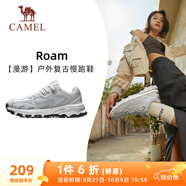 駱駝（CAMEL）漫游復古慢跑鞋女戶(hù)外運動(dòng)鞋子 K23S09L7014-1 奶白/椰灰40