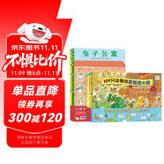 最全5冊視覺大偵探套裝硬殼精裝 109只動物的馬拉松捉迷藏大賽兔子公寓企鵝游輪好多好多好多羊野花遙兒童專注力觀察力視覺大發(fā)現(xiàn)系列游戲繪本