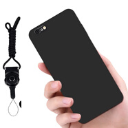 馳漢牌  適用蘋果iPhone7/8 Plus手機殼保護套全包防摔磨砂個性卡通男女款軟殼 黑色-配指環(huán)+掛繩 蘋果7/8 4.7英寸