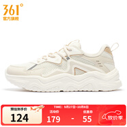 361°女鞋運(yùn)動鞋秋冬新款361度女復(fù)古文化鞋 羽毛白/燕麥奶 37