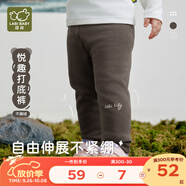 拉比兒童打底褲女童不倒絨保暖長(zhǎng)褲寶寶百搭褲子秋冬嬰兒衣服 深灰色 120 cm