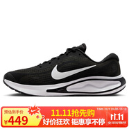 NIKE跑步鞋男子緩震透氣JOURNEY運動(dòng)鞋FN0228-001黑白42