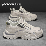 意爾康男鞋時(shí)尚潮流運動(dòng)休閑鞋戶(hù)外男士老爹鞋厚底百搭鞋子男