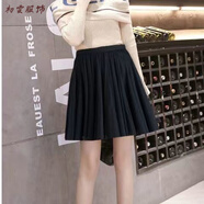 美安嘉百搭顯瘦純色防走光紗裙四季短款跳舞蓬蓬短裙網(wǎng)紗a字半身裙 黑色 XL