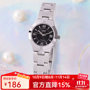 卡西歐（CASIO）手表 碎碎冰簡約小巧指針鋼帶女表 商務(wù)學(xué)生石英表送女友 LTP-1241D-1A