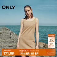 ONLY秋季精致設(shè)計(jì)感拼接顯瘦無(wú)袖短裙連衣裙女|124307054 H99 棕色花紗 XS (155) 76A