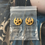 金屬大領(lǐng)花小領(lǐng)花橄欖枝松枝葉影視道具收藏胸標 正小領(lǐng)花