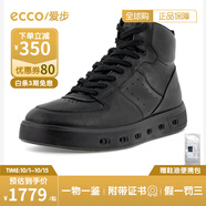 愛步（ECCO）2025年新款黑色百搭防水高幫休閑板鞋男 街頭720 520834香港現(xiàn)貨 520834-51707 41
