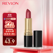露華濃（Revlon）麗采保濕滋潤唇膏黑管口紅4.2g濃郁莓紅510#不掉色生日雙11禮物女