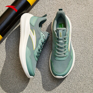 安踏（ANTA）男鞋2025秋冬季新款運動鞋輕便減震軟底防滑防水跑步鞋 (網(wǎng)面透氣)硅藻綠/數(shù)字霧灰-7 39