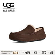 UGG秋季新款男士時尚舒適純色平底便鞋休閑樂福鞋豆豆鞋 1174583 DDC | 可可粉棕色 42