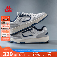 KAPPA卡帕男鞋秋冬2025新款鞋子男款休閑板鞋百搭男士運動小白鞋潮鞋男 經(jīng)典白/月海藍(lán) 41