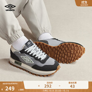 茵寶（Umbro）官方字母鞋休閑鞋復(fù)古跑潮流男鞋低幫百搭運(yùn)動(dòng)鞋女鞋 鈦金灰/海鷗灰 43