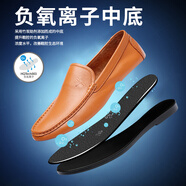 R RED DRAGONFLY紅蜻蜓【特惠】男鞋商務(wù)正裝皮鞋時(shí)尚經(jīng)典百搭款男鞋休閑通勤 WTA55902F桔黃色 38