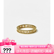 詩(shī)筠（SHIJUN）Vivienne 西太后薇薇安簡(jiǎn)約鏤空土星戒指朋克情侶戒 黃I金色-美碼8碼 周長(cháng)57mm-58mm