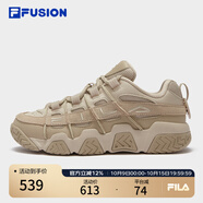 FILA FUSION斐樂(lè)潮牌面包鞋女鞋夏季復(fù)古休閑鞋籃球鞋運(yùn)動(dòng)鞋 絲錦棕/玉米梗棕-MG 37.5