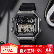 卡西歐手表 復(fù)古小方塊 運(yùn)動(dòng)學(xué)生表 多功能持久電力防水男表 AE-1300WH-8A