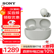 索尼（SONY）WF-1000XM5真無(wú)線藍(lán)牙降噪耳機(jī) 高清通話智能AI觸控面板 升級(jí)版隔音耳塞 防水降噪豆耳麥 鉑金銀
