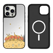 素洛適用新款蘋(píng)果17promax手機殼Air卡通公仔殼磁吸iPhone16pro可愛(ài)創(chuàng  )意15超好看男女14格紋全包防摔 星球表面星星人-磁吸 iPhone 17 Pro