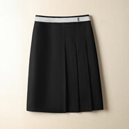 Khwfjas國際一線(xiàn)品牌百褶裙半身裙女2025秋季新款高腰a字裙顯瘦包臀裙 黑色 -西裝 L /28 推薦105-115斤