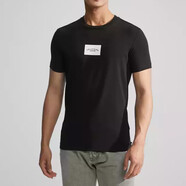 CALVIN KLEIN JEANS經(jīng)典CK短袖T恤男裝夏季大LOGO印花休閑上衣同款白色透氣體恤 黑色(收藏后拍下優(yōu)先發(fā)貨) S 建議100~115斤左右