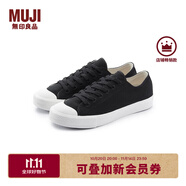 無(wú)印良品（MUJI）男女通用不易疲勞不易沾水運(yùn)動(dòng)鞋無(wú)性別男款女款小白鞋帆布鞋新品 黑色 37 /235mm（尺碼偏大拍小一碼）