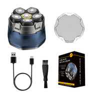 君派（GENPAI）新款磁吸六刀頭剃光頭神器電動(dòng)剃須刀刮胡須理發(fā)全 藍色 8.3*12.4*16.6CM