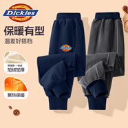 Dickies童裝兒童加絨褲子男童秋冬加厚運動(dòng)休閑褲女童保暖長(cháng)褲大童冬裝潮