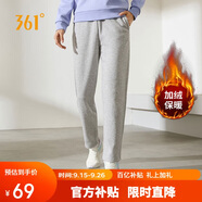 361°運(yùn)動(dòng)褲女秋冬季休閑寬松直筒加絨衛(wèi)褲跑步針織長(zhǎng)褲子662444701D