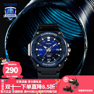 卡西歐（CASIO） 男表女表卡西歐手表男女情侶表學(xué)生時(shí)尚運(yùn)動(dòng)表太陽能雙顯電子表 MW-620H-2AVDF卡多魯 新一代