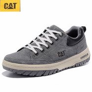 卡特（CAT）戶(hù)外休閑工裝鞋日常低幫透氣旅行徒步鞋登山鞋男鞋 淺灰色 灰色 41