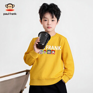 大嘴猴（paul frank）童裝衛衣2025秋冬款男女童舒適保暖多色中大童潮流百搭外套 114F黃色 160