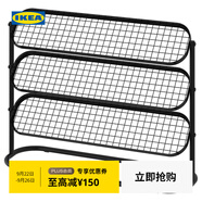 宜家（IKEA）ALGANAS艾佳奈斯鞋架簡易門口家用多層室內(nèi)鞋架子 鞋架黑色