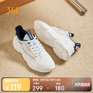 361°運(yùn)動(dòng)鞋男秋季網(wǎng)布復(fù)古輕便厚底休閑老爹跑步鞋子男672036763-5