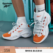 Reebok銳步男女QUESTION MID橙腳趾復(fù)古運(yùn)動(dòng)實(shí)戰(zhàn)籃球鞋 HR1049 36.5