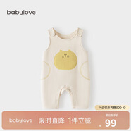 babylove寶寶背帶褲春秋外穿連體褲超萌可愛(ài)休閑長(cháng)褲洋氣嬰兒褲子