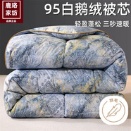 鹿珞希爾頓酒店100%羽絨被白鵝絨秋冬季臥室單人全棉空調(diào)被子雙人加厚 艾瑪【甄選白鵝絨】 150*200cm7斤冬被【室溫0-5℃】