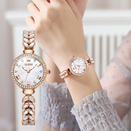 勞力士王子瑞士認證手表女士全自動(dòng)機械表時(shí)尚精美超薄夜光防水輕奢名表 玫金白面+9971