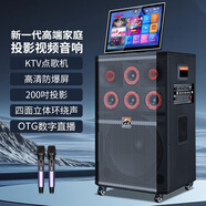 山 凌【直播間】2025新款投影儀K歌音響卡拉OK家庭KTV音響點(diǎn)歌一體機廣場(chǎng)舞移動(dòng)大功率戶(hù)外K歌音箱 金穗15號一體機+15吋低音+1000G