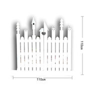 實(shí)木戶(hù)外木柵欄花園木質(zhì)小房子造型圍欄做舊假鳥(niǎo)屋隔斷裝飾擺件 E組合款一套賣(mài) 中等