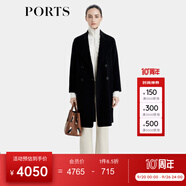PORTS寶姿商場(chǎng)同款早秋新款女裝大衣SD9C014NWW024 黑色 S (4)