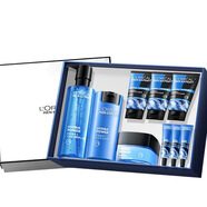 歐萊雅男士洗面奶水能潤澤雙效潔面膏123 水能保濕九件套 潔面+水凝露+滋潤乳+強潤霜