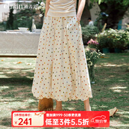 Olrain歐芮兒波點(diǎn)花苞裙花色半裙橡筋束腰半裙女夏季2025新款裙子 波點(diǎn) XL 170/76A/XL