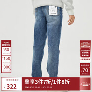 杰克·瓊斯（JACK&JONES）男裝修身牛仔褲男彈性品牌男褲休閑高檔潮流四季款寬松直筒褲子 135中藍牛仔 略偏大，卡碼拍小 33 180 W33/L32